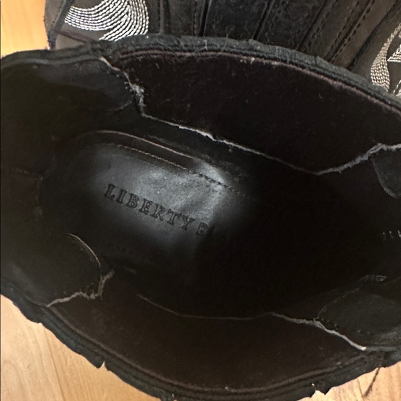Liberty Black Simone Stitched Ankle Boot Sz 9 - Picture 13 of 13